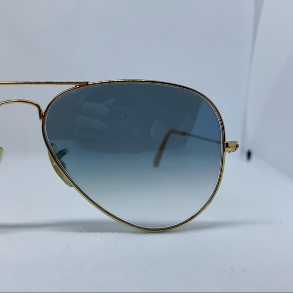 Ray-Ban | Aviator Blue Gradient Lenses in Gold - Picture 6 of 9